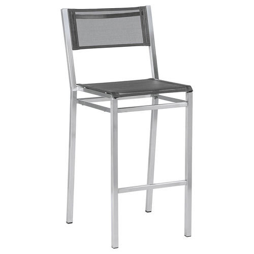 Cadeira alta contemporânea - Equinox  - Barlow Tyrie - para ambiente externo / em Textilene® / com base em aço inoxidável
