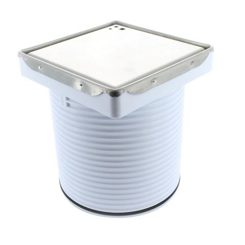 Caixa sifonada em aço inoxidável - SG series - Marley Plumbing & Drainage  - para pátio / quadrada