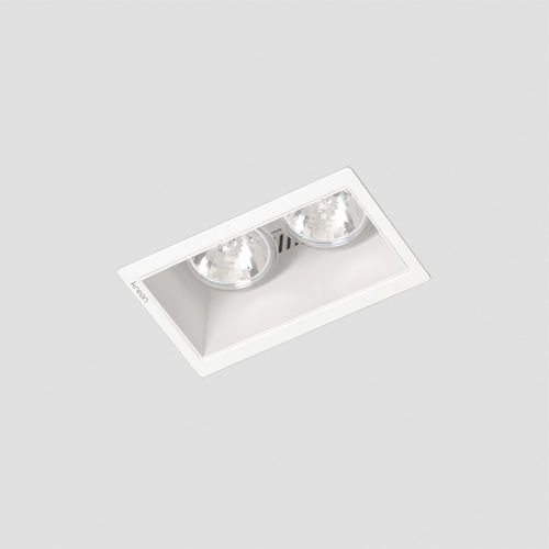 Downlight de embutir - DOWN 55 DOUBLE - KREON - halôgeno / retangular / IP20