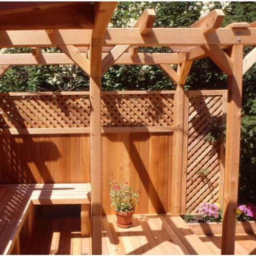 Guarda-corpo em madeira - KNOTTY GRADE SQUARE POST - Silva Timber Products  - para ambiente externo / para sacada / para varanda