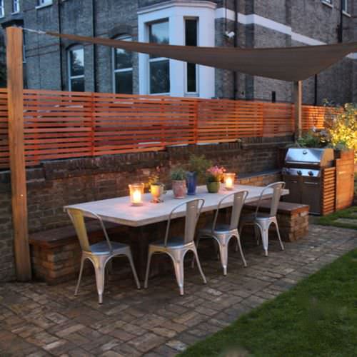 Cerca de ocultação em painéis - WESTERN HALF-HEIGHT SLATTED - Silva Timber Products  - em madeira