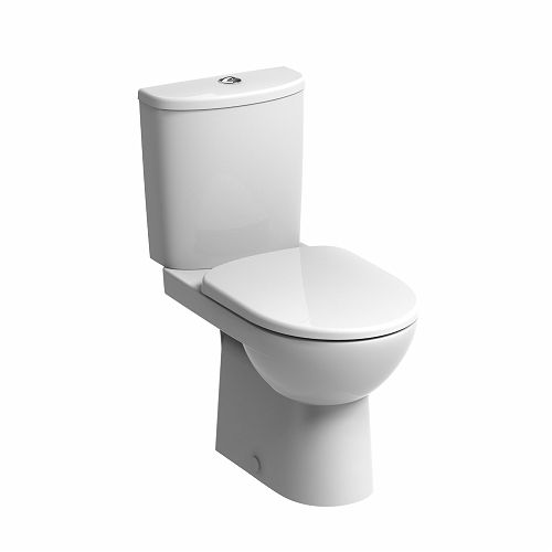 Vaso sanitário de piso - E100-ROUND: E11245WH - Twyford Bathrooms  - em cerâmica