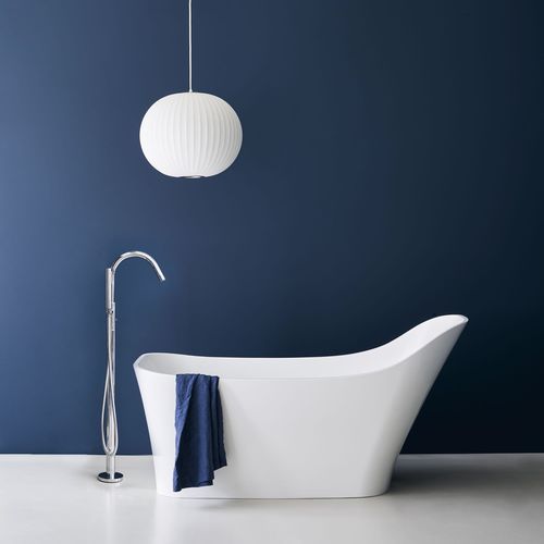 Banheira freestanding - NEBBIA - Clearwater Baths - em compósito / branca