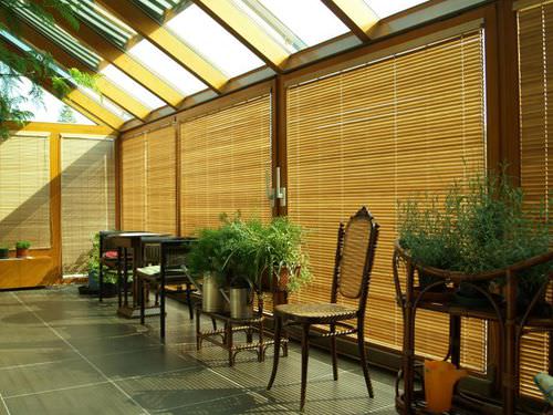 Persiana horizontal - EURO 25 - Servis Climax - para janela / em bambu / para proteção do sol