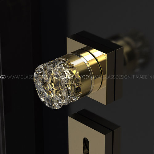 Puxador de porta tipo botão contemporâneo - Mirage Home - GLASS DESIGN Srl - clássico / em latão / em cristal