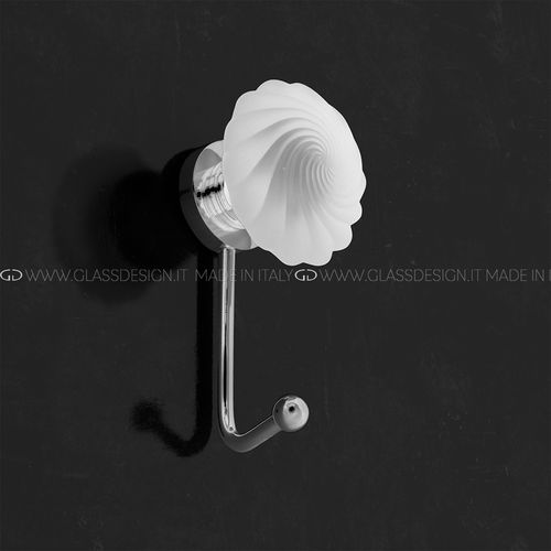 Cabide de parede contemporâneo - Torcé - P701 - GLASS DESIGN Srl - metálico / em vidro / individual