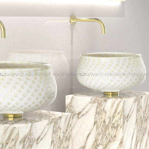Cuba de apoio - Ottico Murano Lux - GLASS DESIGN Srl - em vidro de Murano / personalizável / feita à mão