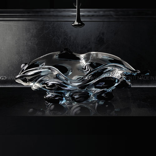 Cuba de apoio - Arte Murano Quattro - GLASS DESIGN Srl - em vidro de Murano / personalizável / feita à mão