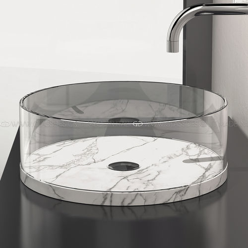 Cuba de apoio - Xtreme Small - GLASS DESIGN Srl - em mármore / em mármore Carrara / em grãos de mármore