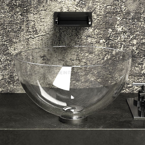 Cuba de apoio - Chelo - GLASS DESIGN Srl - em cristal / redonda / sem furos