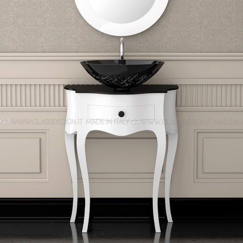 Gabinete de banheiro de piso - CANTO SMALL / CANTO XL - GLASS DESIGN Srl - em madeira / em vidro / de estilo