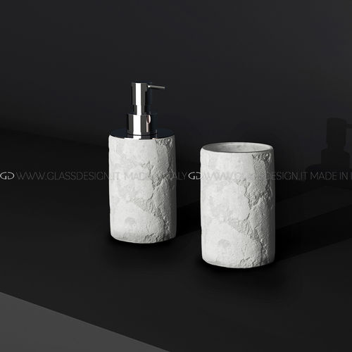 Dispensador de sabonete da linha comercial - LUNA - GLASS DESIGN Srl - de instalação livre / em vidro / manual