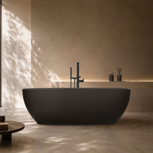 Banheira oval - LUMINA - GLASS DESIGN Srl - freestanding / para residência / para uso profissional