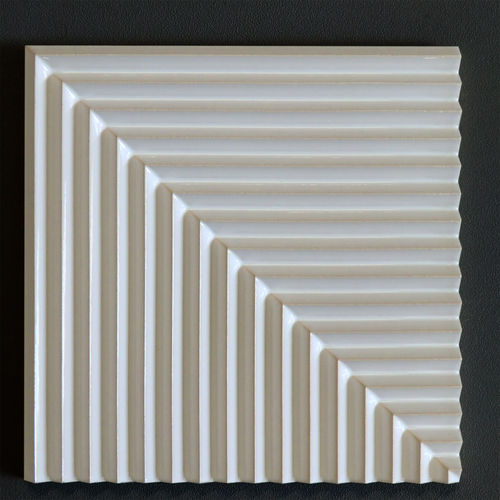 Placas de revestimento em cerâmica - STRIES par Pietro Seminelli - Normandy Ceramics - Carrelage Design - relief - com relevo / brilhante / esmaltada