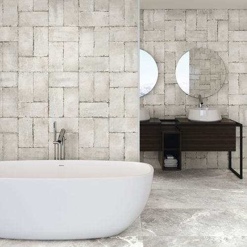 Placas de revestimento em cerâmica - SHELDON - AZULEJOS BENADRESA - brilhante / com relevo / para ambiente interno