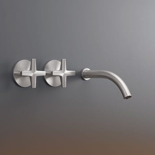 Misturador bicomando para lavatório - CRX12 - CEADESIGN - de parede / de embutir / em aço inoxidável