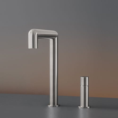 Misturador monocomando para lavatório - CAR06 - CEADESIGN - de bancada / em aço inoxidável / para banheiro