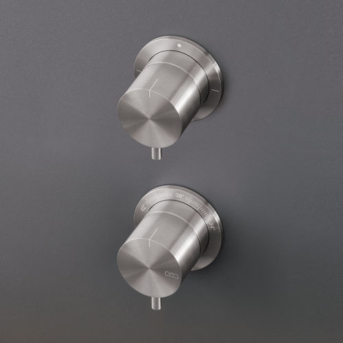 Misturador monocomando para box de banheiro - MIL66 - CEADESIGN - de parede / termostático / em aço inoxidável