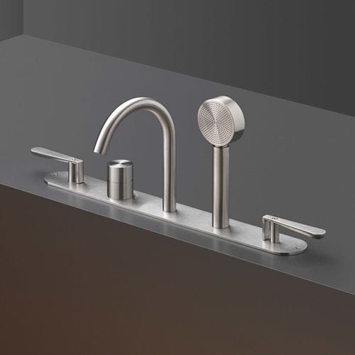 Misturador bicomando para banheira - LTZ95 - CEADESIGN - de bancada / termostático / em aço inoxidável