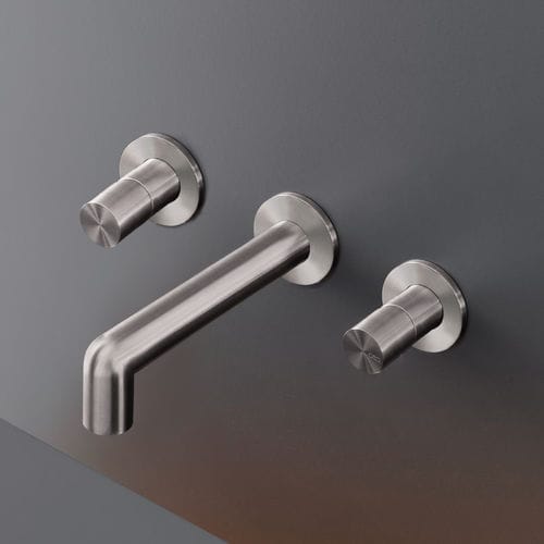 Misturador bicomando para lavatório - CAR27 - CEADESIGN - para bidê / de parede / em aço inoxidável