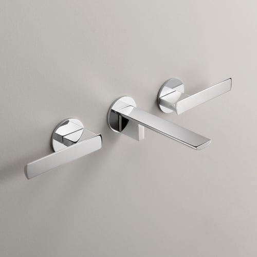 Misturador bicomando para lavatório - AYL06 - CEADESIGN - de parede / de embutir / em aço inoxidável