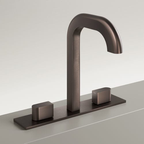 Misturador monocomando para lavatório - SIX10 - CEADESIGN - de bancada / em aço inoxidável / para banheiro