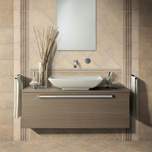 Placas de revestimento em cerâmica - PALLADIO - CERAMICA ALTA - polida / para banheiro / de piso