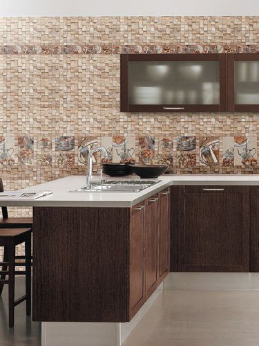 Placas de revestimento em cerâmica - TURKEY - CLEOPATRA GROUP - em pedra reconstituída / 3D / para cozinha