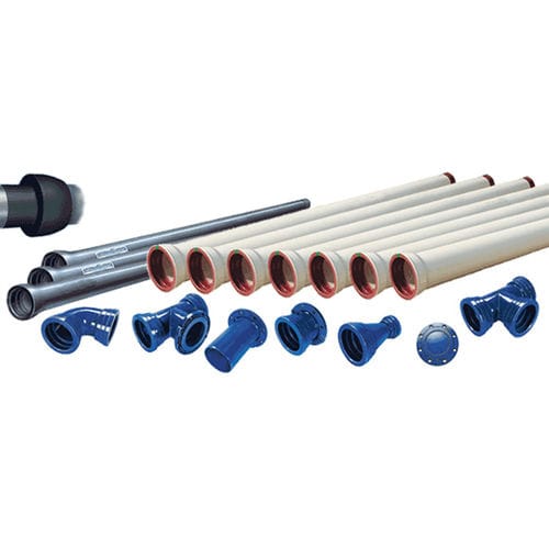 Tubo revestido de poliuretano - STANDARD TT - SAINT-GOBAIN CANALISATION - em ferro fundido / em PE
