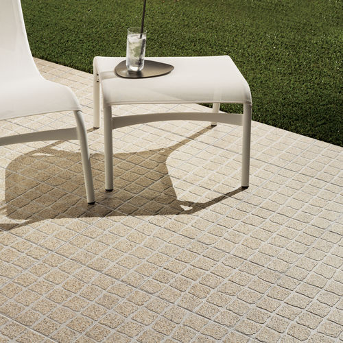 Placas de revestimento em grés porcelanato - PEDRAS SALGADAS  - DOMINO - com relevo / para ambiente externo / de piso