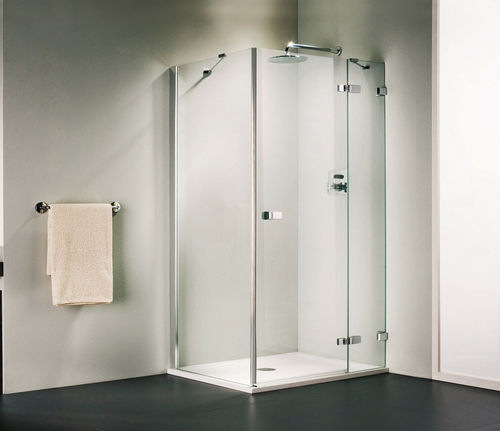 Chuveiro em vidro - VETRA 3000: VTW4 L , VGW2 - DUKA - com porta de abrir / retangular