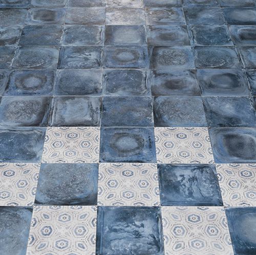 Placas de revestimento em cerâmica - BETONART - ECO CERAMICA - para ambiente interno / de piso / 20x20 cm