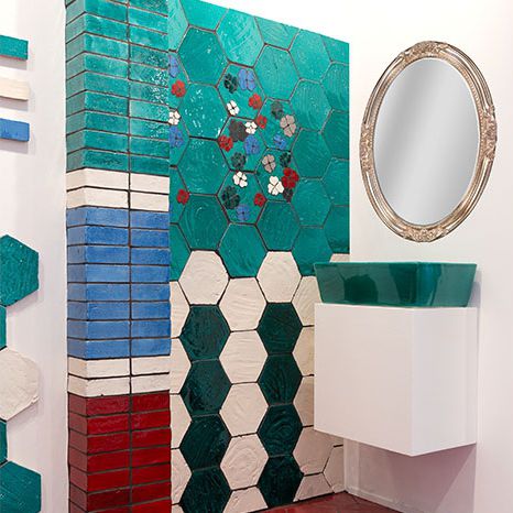 Cuba de apoio - EMOTIONS - ECO CERAMICA - em cerâmica / retangular / contemporânea