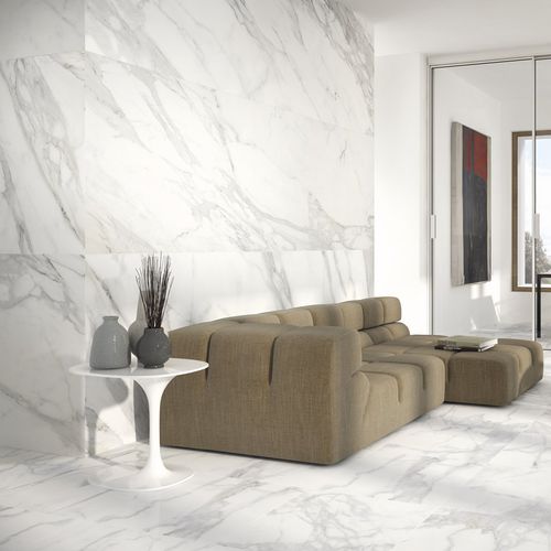 Placas de revestimento em grés porcelanato - STATUARIO - edilcuoghi EDILGRES - polida / fosca / lisa