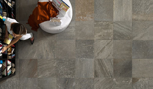 Placas de revestimento em grés porcelanato - QUARTZ.DESIGN - EDIMAX - esmaltada / para ambiente interno / de piso