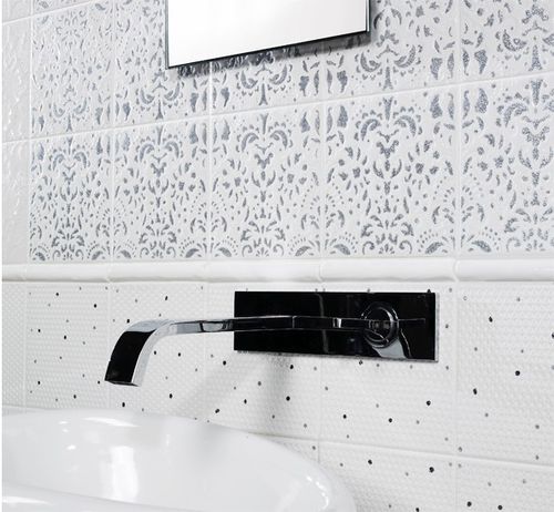 Placas de revestimento em grés porcelanato - CAPRI - ELIOS CERAMICA - esmaltada / brilhante / com relevo
