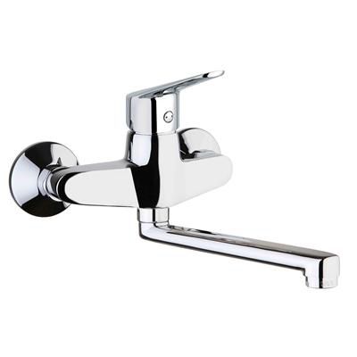 Misturador monocomando de parede - 86 CR 6550 - FIORE RUBINETTERIE - em metal cromado / para cozinha / 2 furos