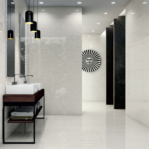 Placas de revestimento em cerâmica - WHITE DOLOMITE - Ceramica Gazzini - polida / brilhante / para ambiente interno