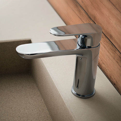 Misturador monocomando para lavatório - VIK1 - GEDA - de bancada / em latão cromado / para banheiro