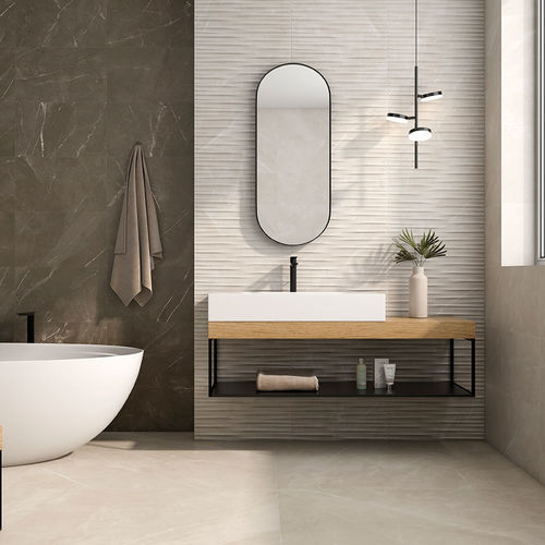 Placas de revestimento em cerâmica - ELBERT - GEOTILES - fosca / para ambiente interno / para banheiro