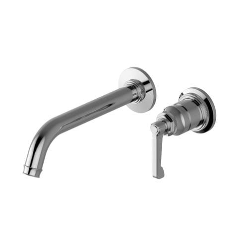 Misturador monocomando para lavatório - E-11636-LM60W - GRAFF - de parede / em metal cromado / para ambiente interno