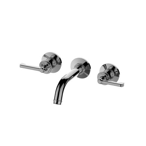 Misturador monocomando para lavatório - E-11630-LM60B - GRAFF - de parede / em metal cromado / para ambiente interno