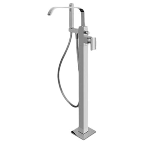 Misturador monocomando para banheira - E-2357-LM31N-T - GRAFF - de piso / mecânico / em metal cromado