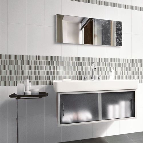 Placas de revestimento em faiança - WHITE AND COLOUR - IDEA CERAMICA - para ambiente interno / de parede / retangular