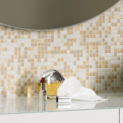 Pastilhas em grés porcelanato - NATURAL GLAMOUR : SANDSTONE-MIX - JASBA MOSAIK - texturizada / para cozinha / para banheiro