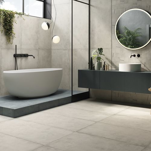 Placas de revestimento em grés porcelanato - WHITE - LA FABBRICA AVA - fosca / estruturada / para ambiente interno