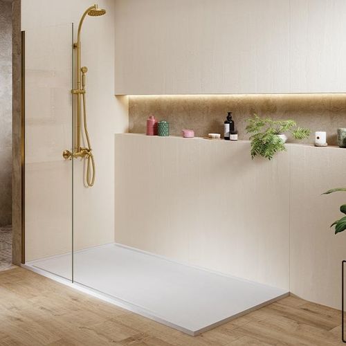 Piso de box retangular - TEMPO ARABBA - ACQUABELLA - de sobrepor / de resina / antiderrapante