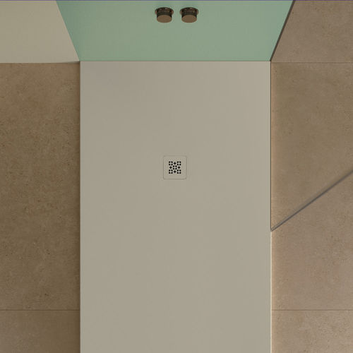 Piso de box retangular - BASE NUDE - ACQUABELLA - de sobrepor / ao nível do piso / extraplano
