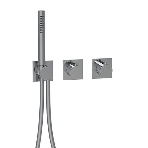 Misturador bicomando para box de banheiro - E180183 - ALMAR - de parede / termostático / metálico