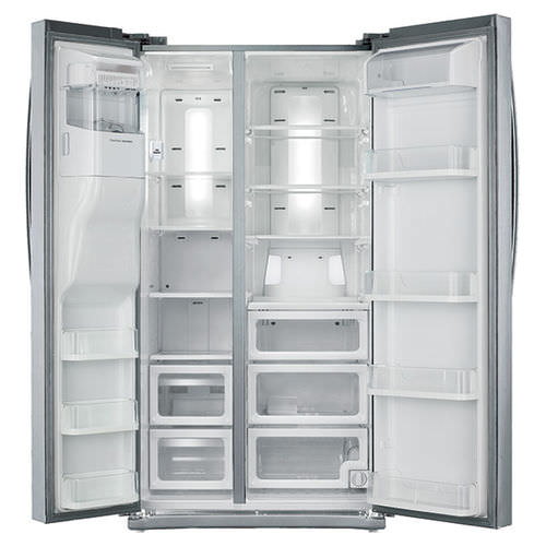 Refrigerador modelo americano - RS25H5111SR/AA - SAMSUNG Home Appliances - da linha residencial / de instalação livre / em aço inoxidável